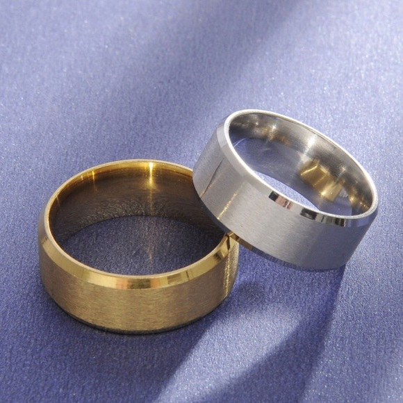 Stainless Steel PLAIN MATT FINISHED MEN BIKER RING - Picture 13 of 15